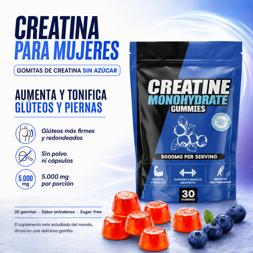 GOMITAS DE CREATINA SIN AZÚCAR
