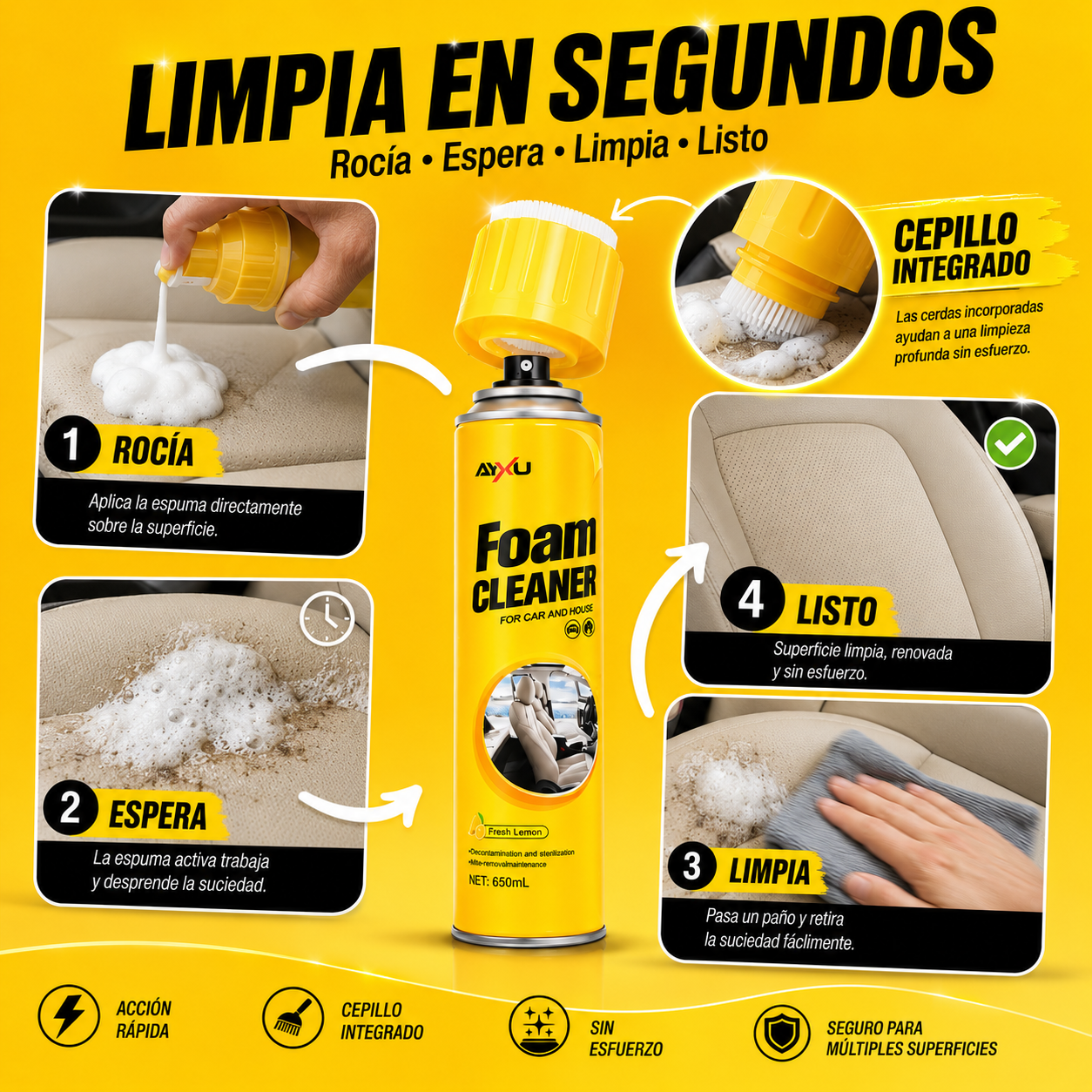 FOAM CLEANER® LIMPIADOR EN ESPUMA