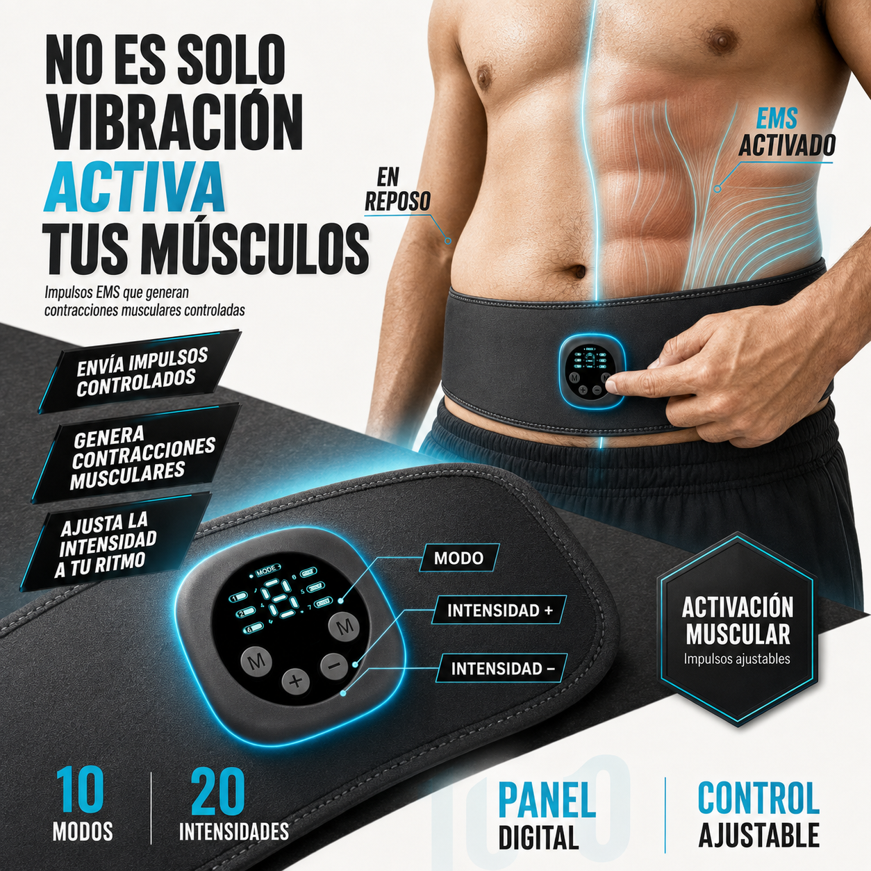 Cinturón Reductor FitBurn EMS®