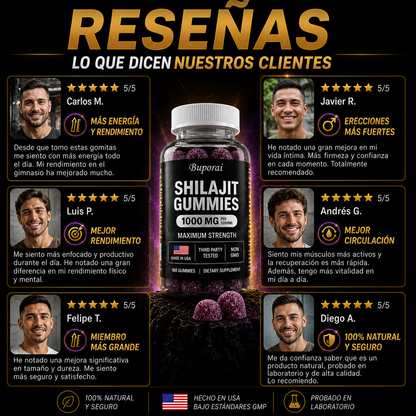 Gomitas de Shilajit Buporai 1000MG