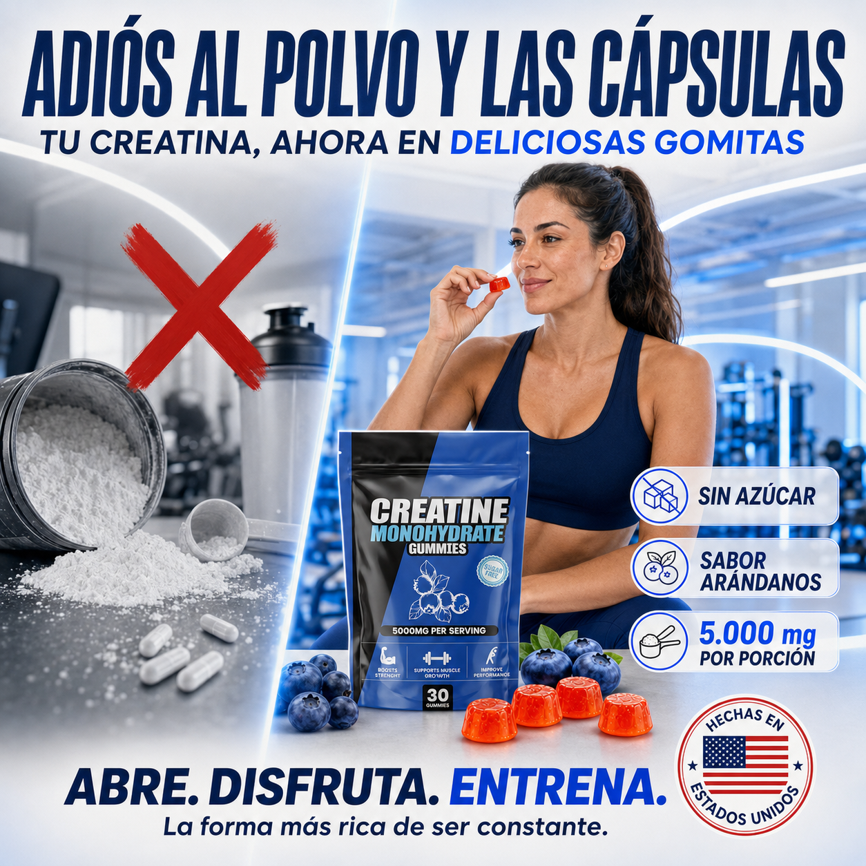 GOMITAS DE CREATINA SIN AZÚCAR