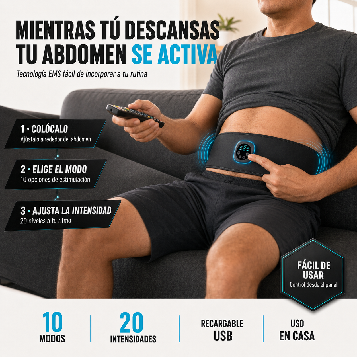 Cinturón Reductor FitBurn EMS®