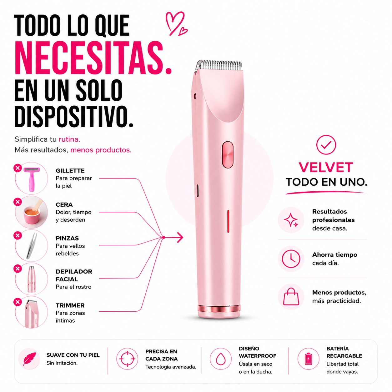 Depiladora Velvet® 2en1