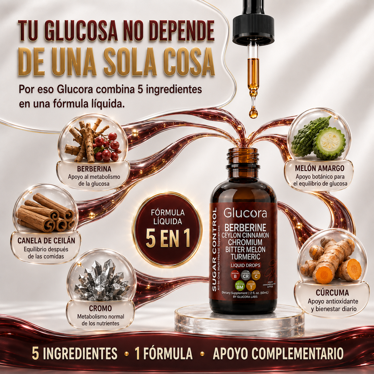 GLUCORA® Fórmula natural para el control del azúcar