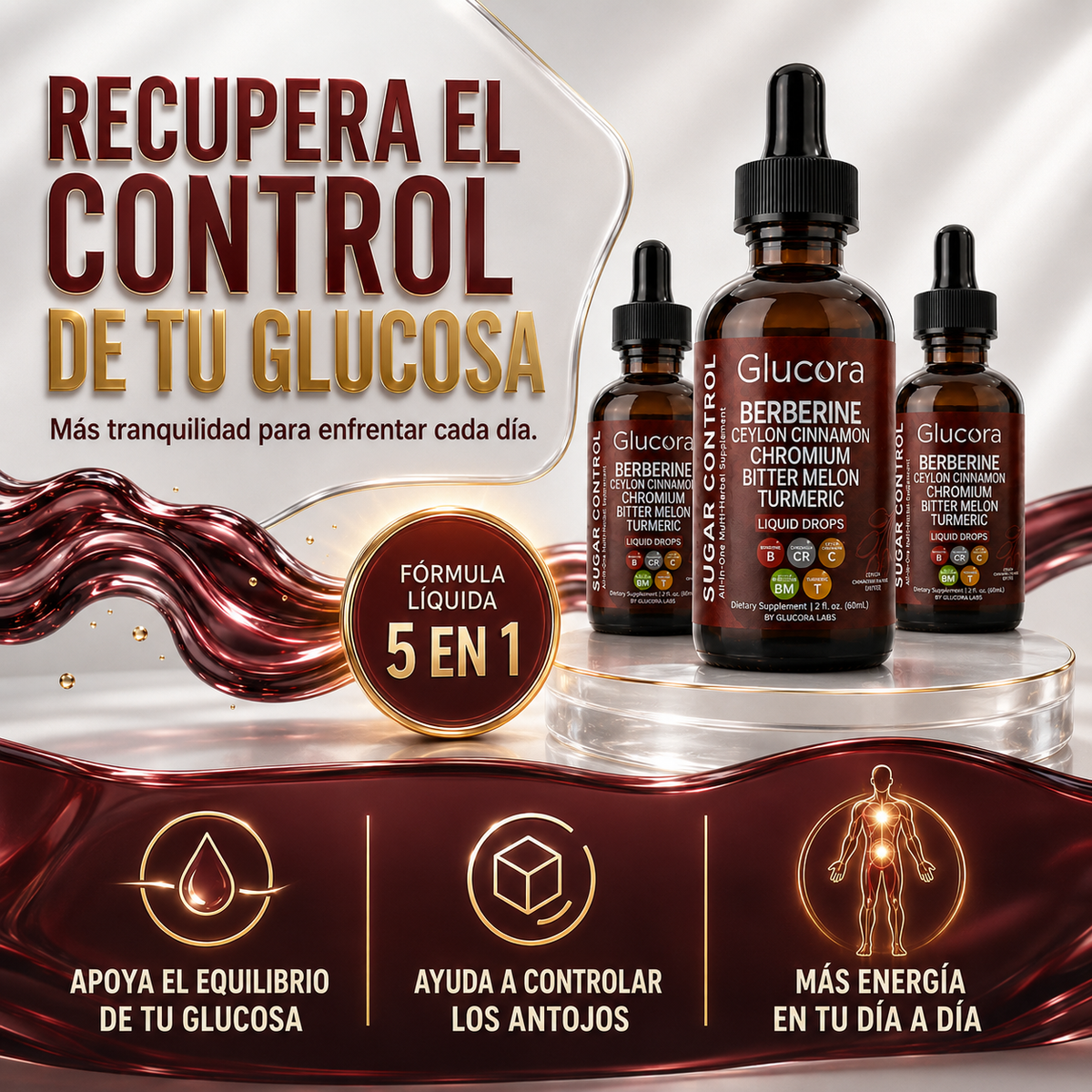GLUCORA® Fórmula natural para el control del azúcar