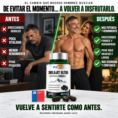 Shilajit Ultra® | Fórmula para Recuperar tus Erecciones
