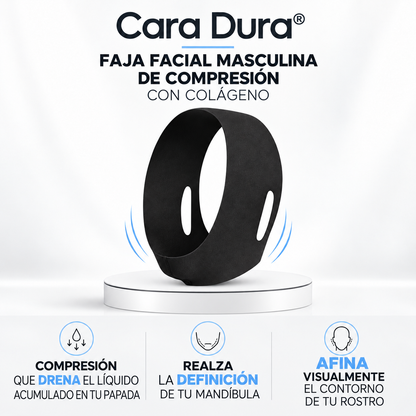 Cara Dura™ | Faja Facial Anti Papada con Colágeno