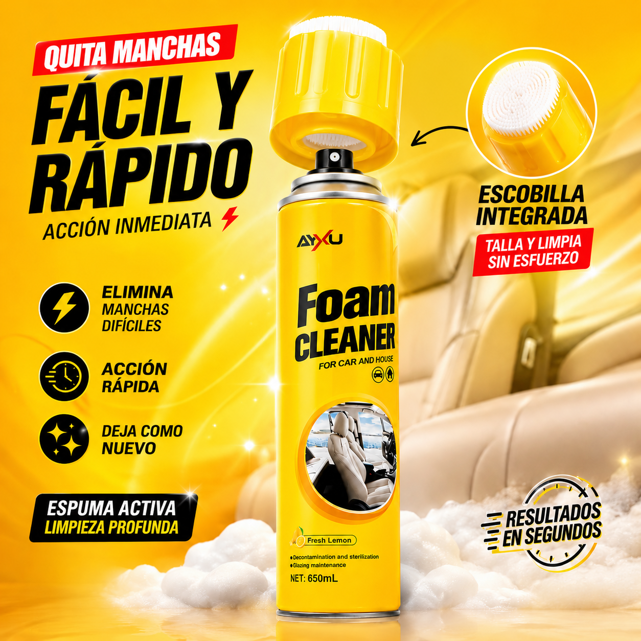FOAM CLEANER® LIMPIADOR EN ESPUMA