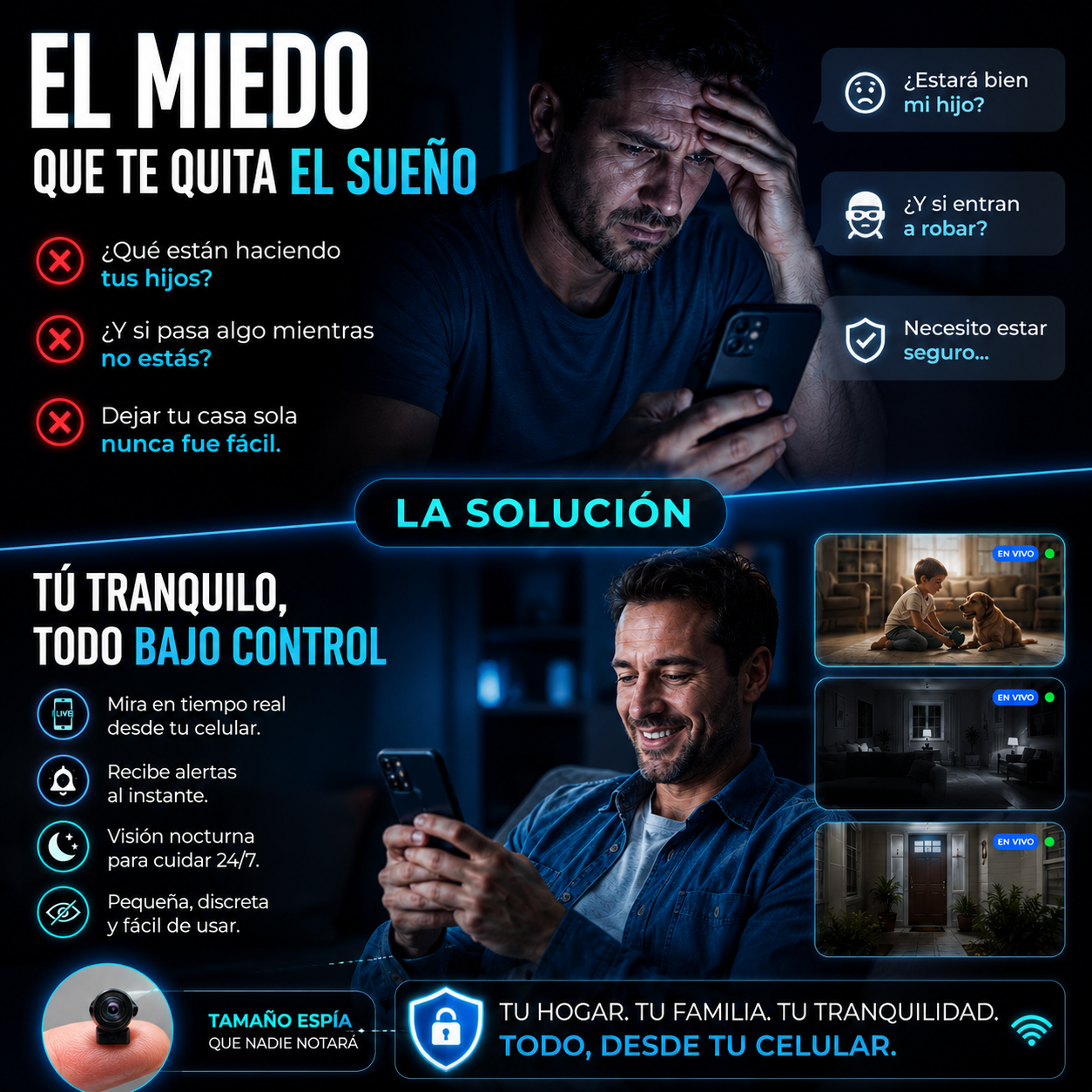NanoCam Pro®: Vigila todo desde el celular