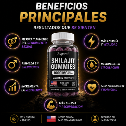Gomitas de Shilajit Buporai 1000MG