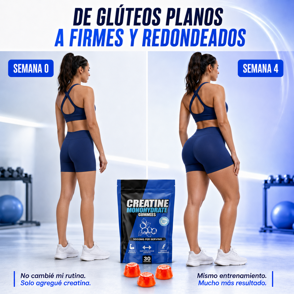 GOMITAS DE CREATINA SIN AZÚCAR