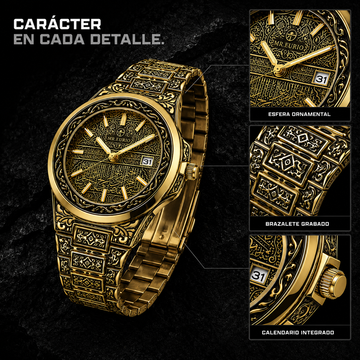 Reloj Mr.Eurio® Gold Dynasty